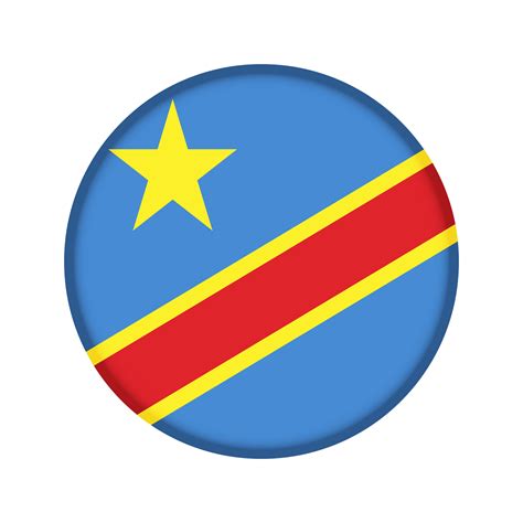 Round Flag Of Democratic Republic Of The Congo 45602389 Png