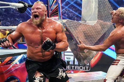 Brock Lesnar Reportedly Injured At SummerSlam Cageside Seats