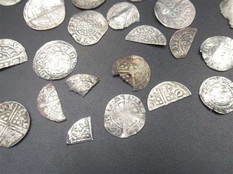 Collection Of Silver Hammered Coins And Some Parts Of Silver Hammered