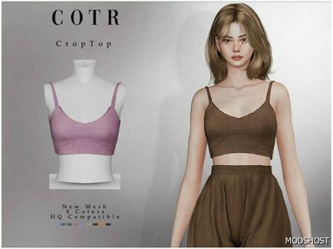 Crop Top T Sims Clothes Mod Modshost