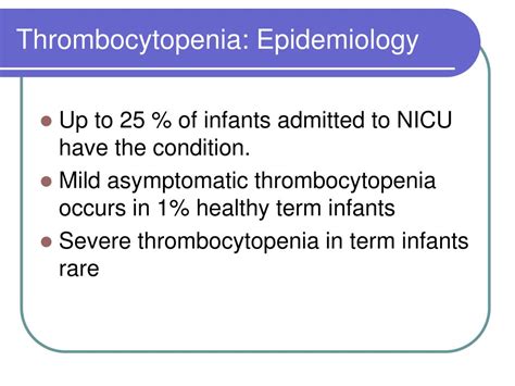 Ppt Approach To The Newborn With Thrombocytopenia Powerpoint