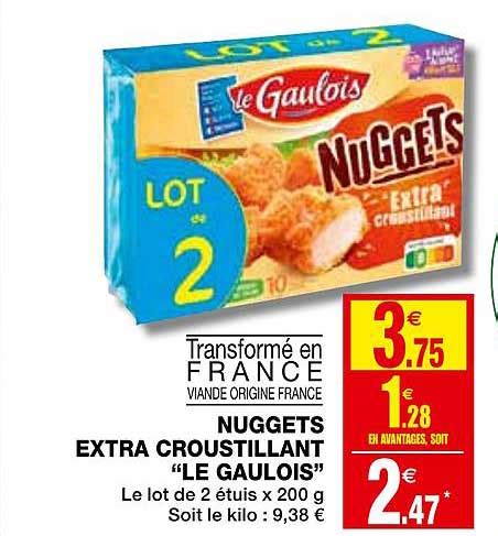 Promo Nuggets Extra Croustillant Le Gaulois Chez Coccimarket