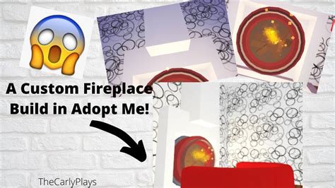 A Custom Build Fireplace In Roblox Adopt Me Adopt Me Build Hacks