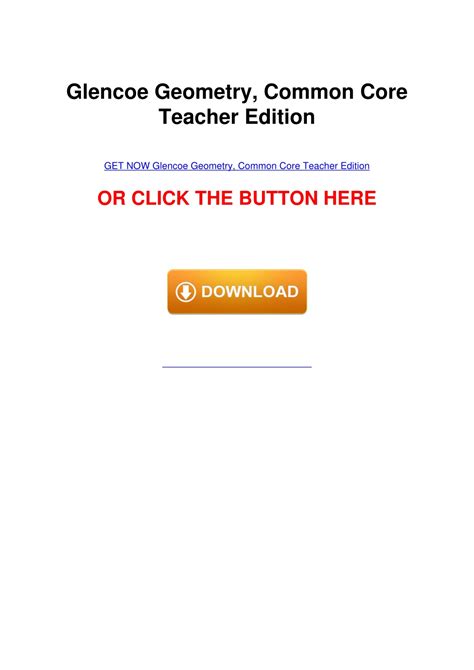 Ppt Downloadpdf Glencoe Geometry Common Core Teacher Edition