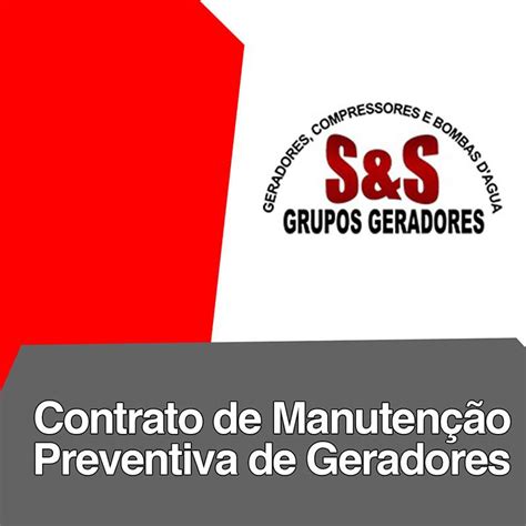 Contrato de manutenção preventiva de geradores S S