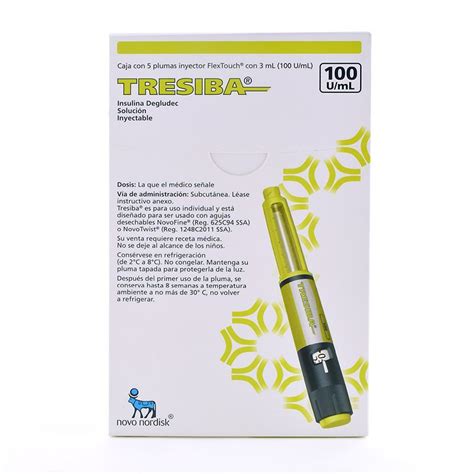 Tresiba Flextouch 100 Uml 5 Plumas Con 3 Ml Farmacias Klyns