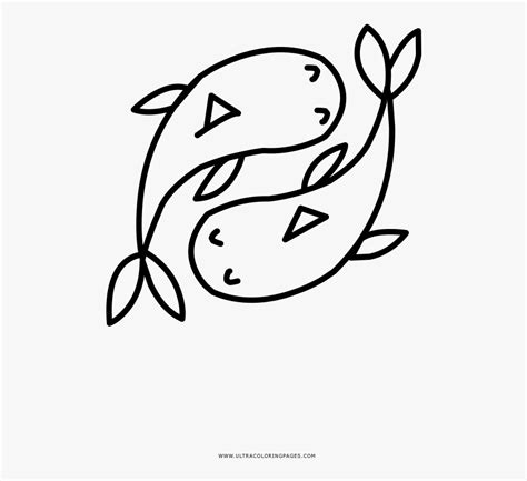 Clip Art Pisces Coloring Pages - Pisces Coloring Png , Free Transparent ...