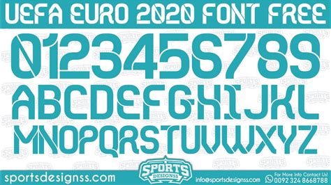 Uefa Euro 2020 Football Font Free Download By Sports Designssdownload