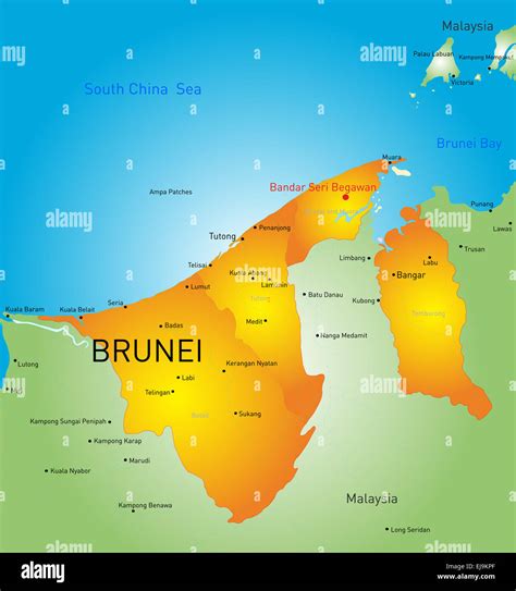 Maps Of Brunei Hi Res Stock Photography And Images Alamy The Best