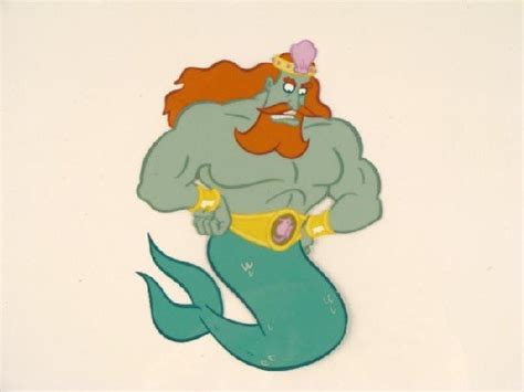 Spongebob King Neptune Cel Animation Original Lot 600142