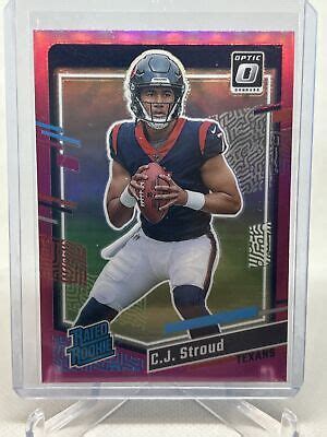 2023 Panini Donruss Rated Rookie Optic Preview Pink Prizm 339 C J