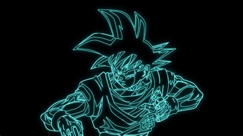 Neon Goku Wallpapers Top Free Neon Goku Backgrounds Wallpaperaccess