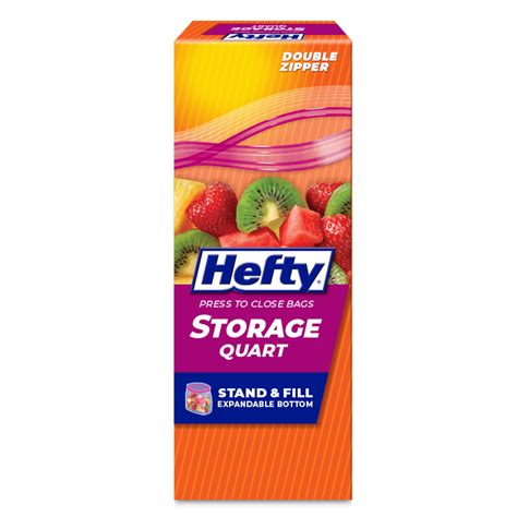 Hefty® Press To Close Sandwich Xl Bags Hefty