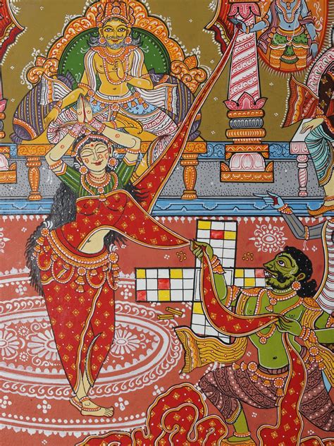 Lord Krishna Saves His Bhakta Draupadi in The Mahabharata | Pattachitra ...