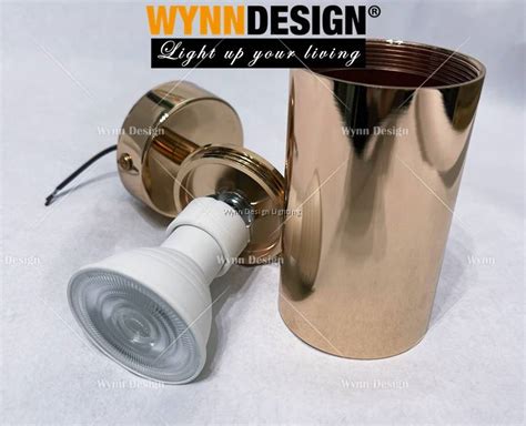 Wynn Design ROSE GOLD Spot Light GU10 Holder Wall Light Effect Light