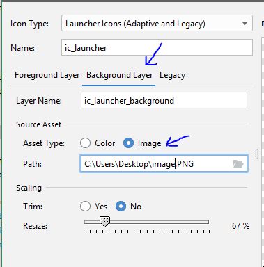 Android Studio Image Asset Launcher Icon Background Color Stack Overflow