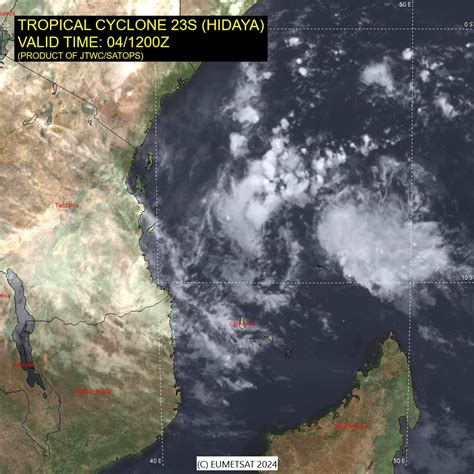 Tropical Cyclone S Hidaya Pacific Disaster Center