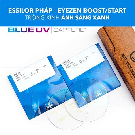 Tròng Kính Chống Ánh Sáng Xanh Blue Uv Eyezen Start Eyezen Boost Váng