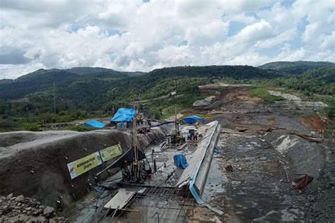 Target Rampung Konstruksi Bendungan Pamukkulu Capai Persen