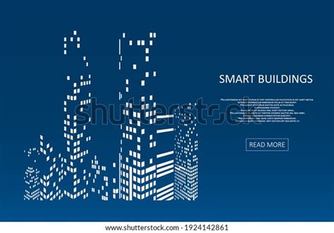 Smart Building Concept Design City Illustration Stock Vector Royalty