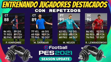 Pes Myclub Entrenamiento Jugadores Destacados Con