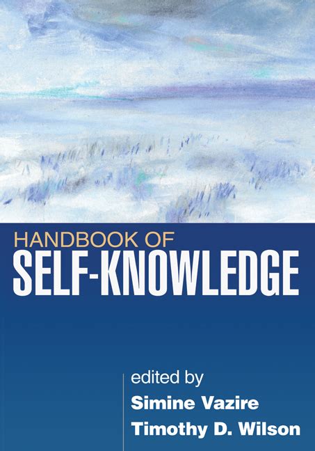 Handbook of Self-Knowledge