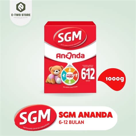 Jual SGM Ananda 6 12 Bulan 1000g Shopee Indonesia