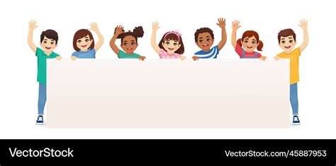 Smiling kids Royalty Free Vector Image - VectorStock