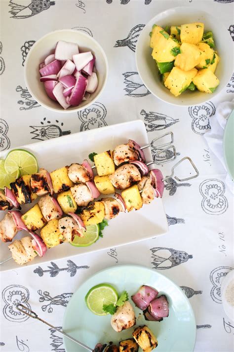 Jalapeño Lime Chicken and Pineapple Skewers Jillian Rae Cooks