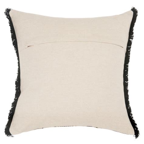 Housse De Coussin En Coton Beige Motifs Feuilles 40x40 Synea Maisons