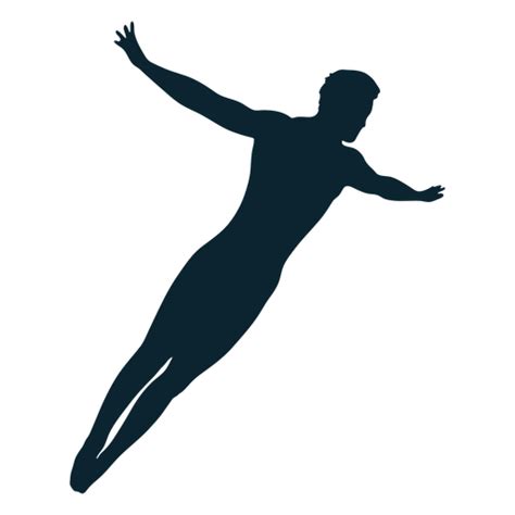 Male swimmer silhouette - Transparent PNG & SVG vector file