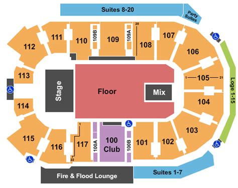 Abbotsford Centre, The Black Crowes 2 Seating Chart | Star Tickets