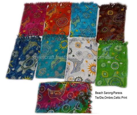 Beach Sarong Cover Up Wrap Bikini Swimwear Dress Women Tie Dye Pareo Alibaba