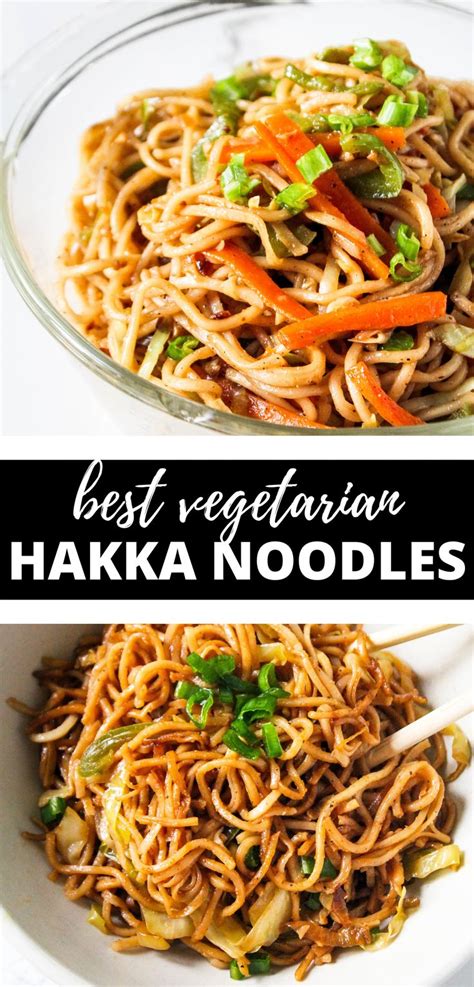 Vegetarian Hakka Noodles The Twin Cooking Project By Sheenam