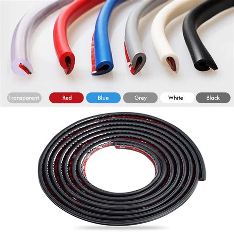 M Universal Car Door Edge Guards Strip Rubber Car Door Protector U