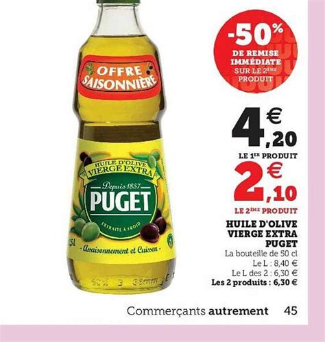 Promo Huile D Olive Vierge Extra Puget Chez Hyper U Icatalogue Fr