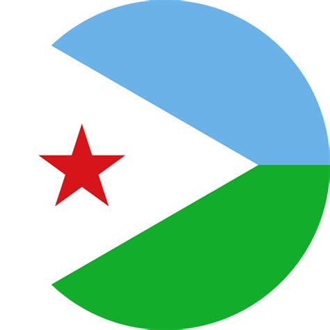 Djibouti flag vector - Country flags