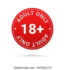 18 Plus Sign Age Restriction Sign Stock Vector Royalty Free