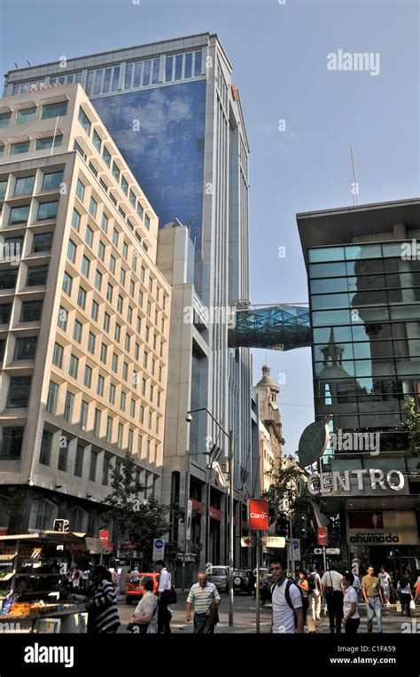 Buildings Business Center Santiago Chile South America Stock Photo