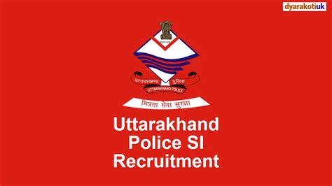 Uttarakhand Police Si Recruitment Ukpsc 222 Posts 2024