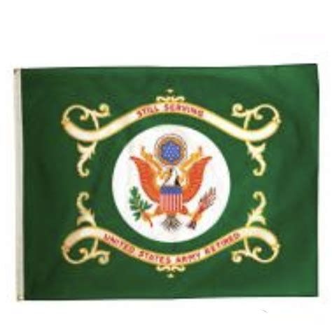 3x4 Us Army Retired Flag