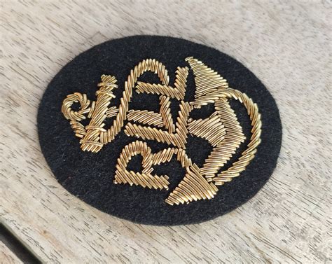 Hand Embroidered Garment Patch Badge For Blazer Coat Jacket Etsy