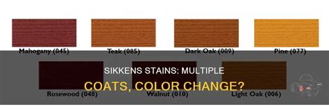 Sikkens Stains Multiple Coats Color Change Shunvogue