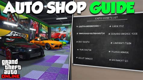 Gta Online Auto Shop Money Guide Gta Online Auto Shop Guide Tips To