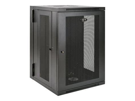 Tripp Lite 18U Wall Mount Rack Enclosure Server Cabinet Swinging Hinged