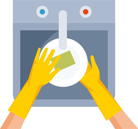 Free Vectors | woman washing the dishes - Clip Art Library