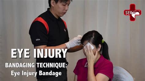 Eye Injury Bandage Singapore Emergency Responder Academy First Aid