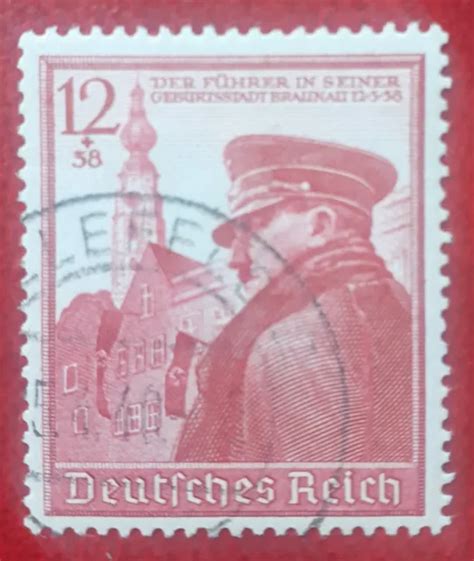 Briefmarke Deutsches Reich Dr Geburtstag Adolf Hitler Braunau