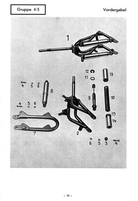 Progress Strolch 150 175 Cc Scooter Spare Parts List Parts Catalog Spare Parts Catalog