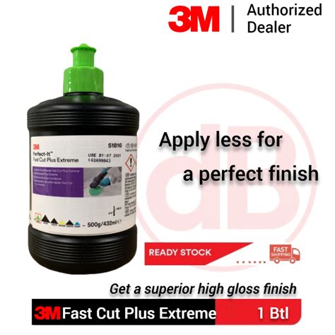 3M Perfect It Fast Cut Plus Extreme 500g 432ml PN51816 Shopee